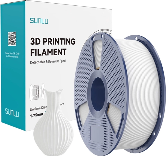 Sunlu PLA Classic λευκό filament 1,75 mm – 1 kg