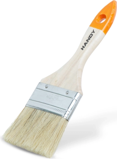 Πλακέ πινέλο βαφής με ξύλινη λαβή 63 mm