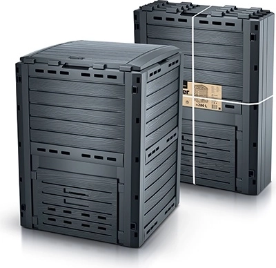 Κομποστοποιητής κήπου 280 l ανθρακί COMPOGREEN WOODY