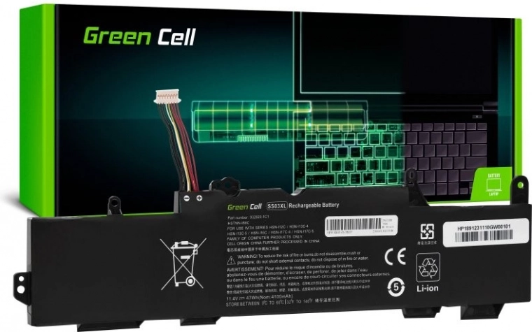 Μπαταρία για φορητό υπολογιστή HP EliteBook 735/745/830/836/840/846 G5/G6 11,4 V 4100 mAh (SS03XL)