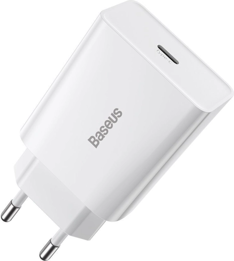 Baseus Speed Mini ταχυφορτιστής USB‑C PD 20 W λευκός