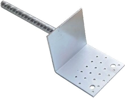 Γαλβανισμένη βάση αγκύρωσης στο έδαφος 120 × 100 mm