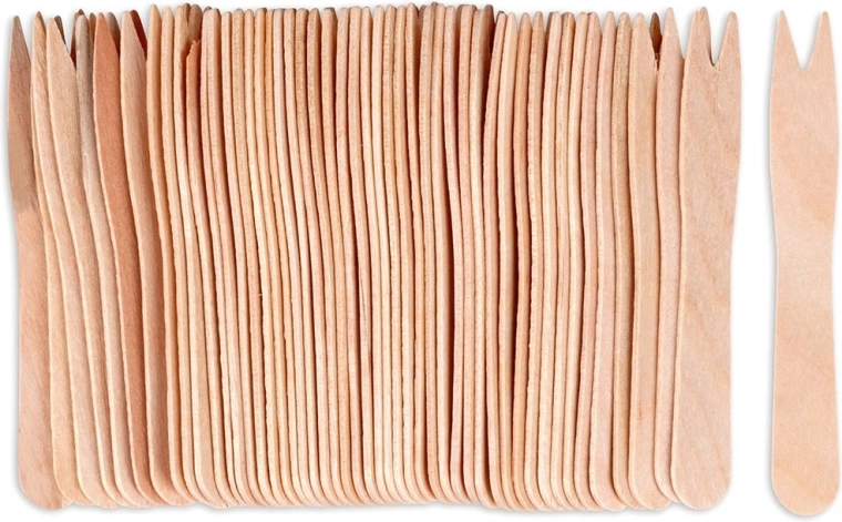 Ξύλινα πιρουνάκια για σνακ 8,5 cm, 50 τεμ.
