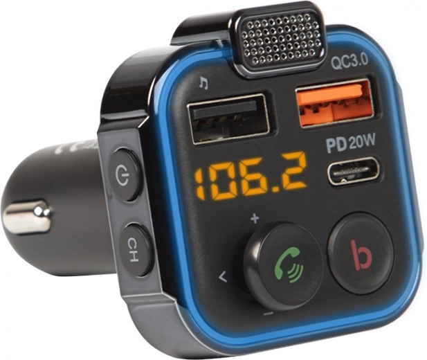 FM Transmitter Bluetooth 5.1 με γρήγορη φόρτιση QC 3.0
