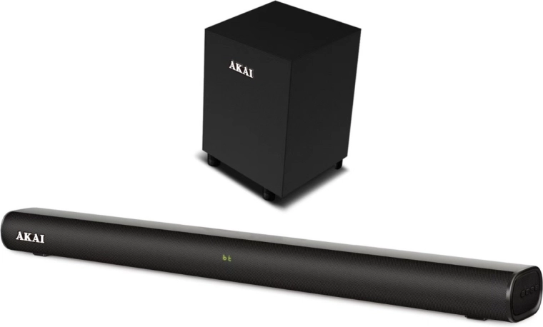Soundbar Akai 2.1 με subwoofer με καλώδιο 80 W RMS