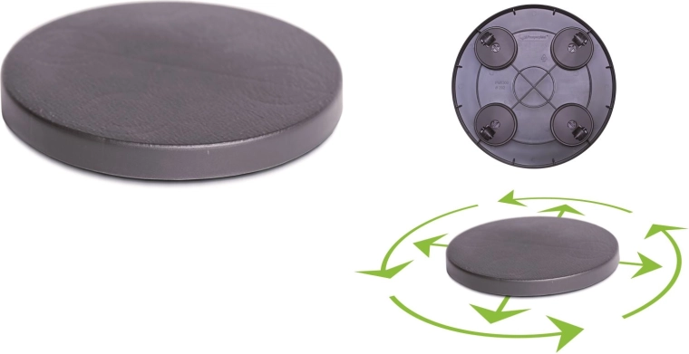 Κυλιόμενη βάση Mobile Platform Round 39 cm – ανθρακί