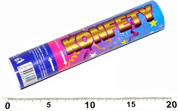 Εκτοξευτής κομφετί πάρτι 20 cm Wiky