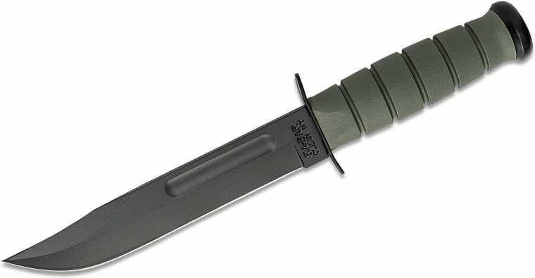 KA-BAR Full Size Foliage Green τακτικό μαχαίρι 18 cm με πλαστική θήκη