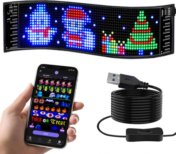 Προγραμματιζόμενο πάνελ RGB LED για το πίσω τζάμι αυτοκινήτου