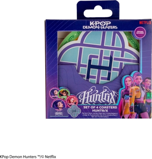 K-pop Demon Hunters σετ 4 σουβέρ Huntrix