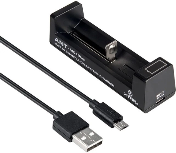 Φορτιστής για κυλινδρικές μπαταρίες Li‑ion 18650 Xtar ant mc1 plus - 1 τεμάχιο