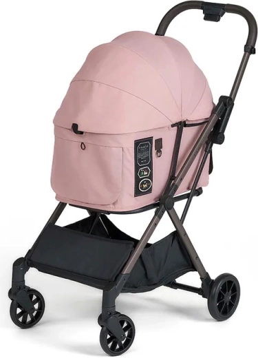 FIKAGO καρότσι για σκύλους και γάτες mist pink