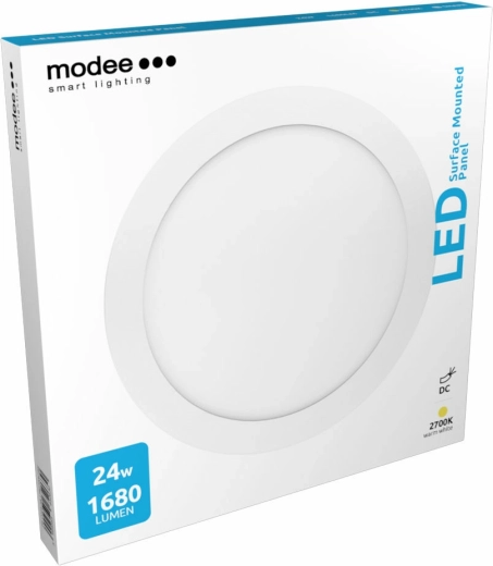 Στρογγυλό LED πάνελ οροφής Modee 24 W, 1650 lm, 300 mm, θερμό λευκό