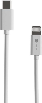 Natec Prati καλώδιο Lightning σε USB‑C 2 m MFi λευκό