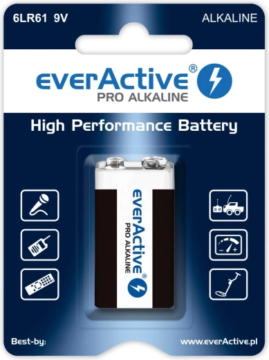 Μπαταρία 9V EverActive PRO Αλκαλική
