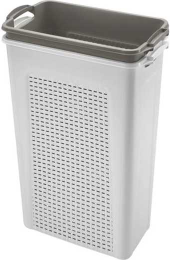 Πλαστικό καλάθι για άπλυτα – σετ 2×45 l, 44 × 26 × 58 cm