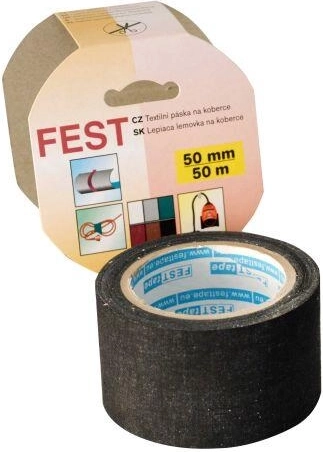 Υφασμάτινη ταινία χαλιών 50 mm × 50 m, γκρι
