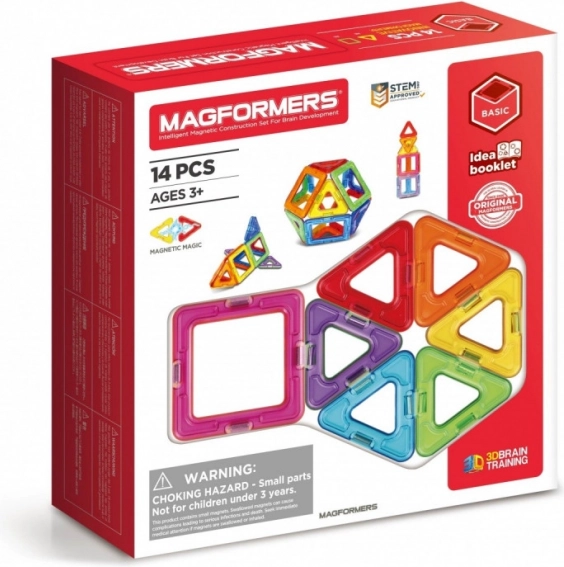 Μαγνητικό κατασκευαστικό σετ Magformers 14 τεμαχίων