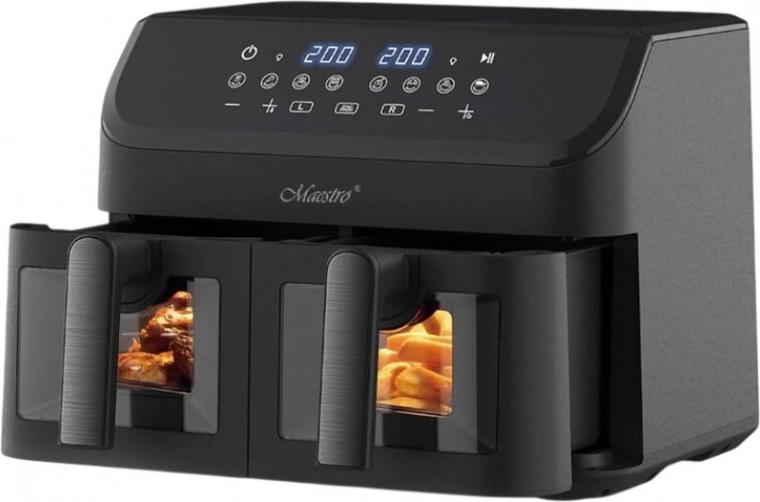 Φριτέζα αέρος με διπλό συρτάρι 2×4,5 l 2000 W MAESTRO MR-758
