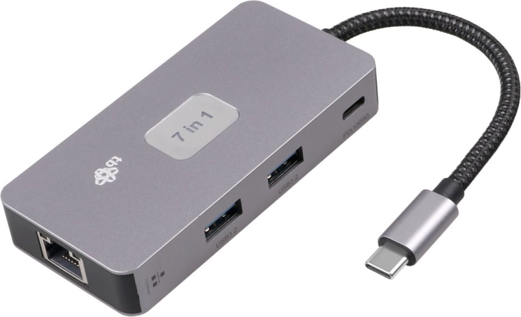 Προσαρμογέας HUB USB C 7 σε 1 HDMI USB SD/TF RJ45