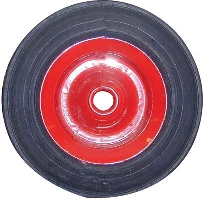 Συμπαγής τροχός για καρότσι μεταφοράς 160 mm με μεταλλικό δίσκο, πλήμνη 15 mm