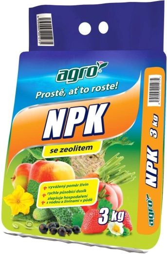 Καθολικό κοκκώδες λίπασμα NPK 3 kg AGRO