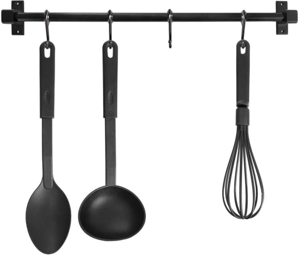 Κουζινάκι τοίχου (ρέλι) RADKA 50,5 cm – μαύρο μέταλλο