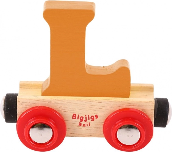 Ξύλινο τρενάκι Bigjigs Rail με το γράμμα L