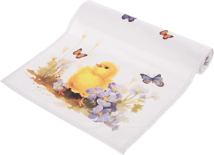 Βαμβακερό ράνερ τραπεζιού Άνοιξη 120 × 30 cm