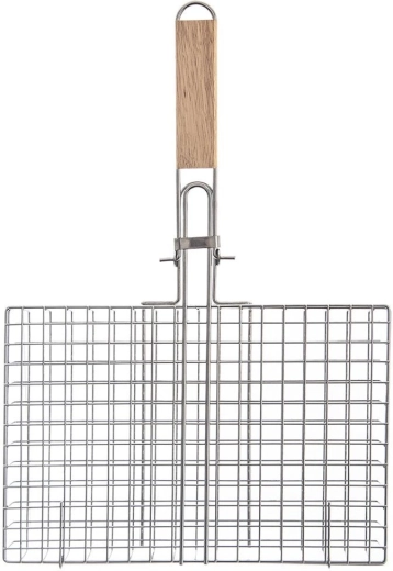 Κλειδωτό καλάθι ψησίματος 32 × 49 cm με ξύλινη λαβή