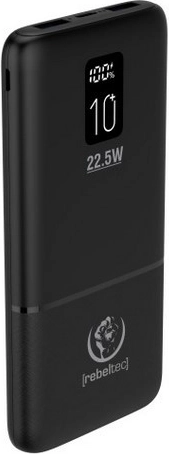 Powerbank Rebeltec P10 LCDPD 10 000 mAh, γρήγορη φόρτιση 22,5 W