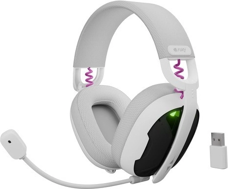Ασύρματα gaming ακουστικά FURY Fukiya F6 – λευκά