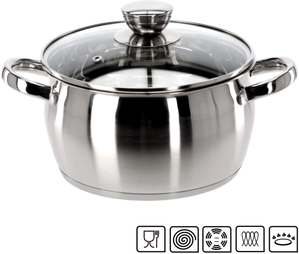 Ανοξείδωτη κατσαρόλα με καπάκι Belly 2,5 l 20 cm