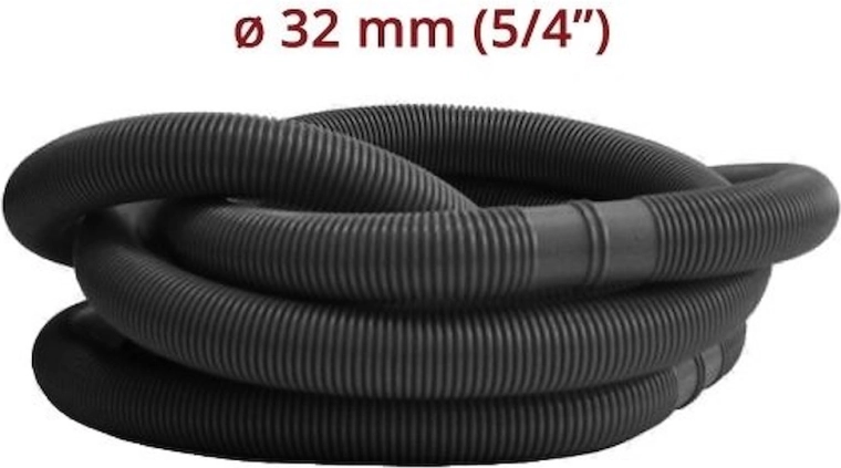 Σωλήνας πισίνας σε μέτρο 32 mm (5/4") μαύρος – 1 m