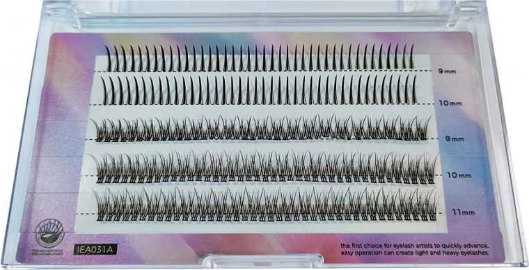 Μεταξένιες τουφίτσες βλεφαρίδων BLING 9–11 mm