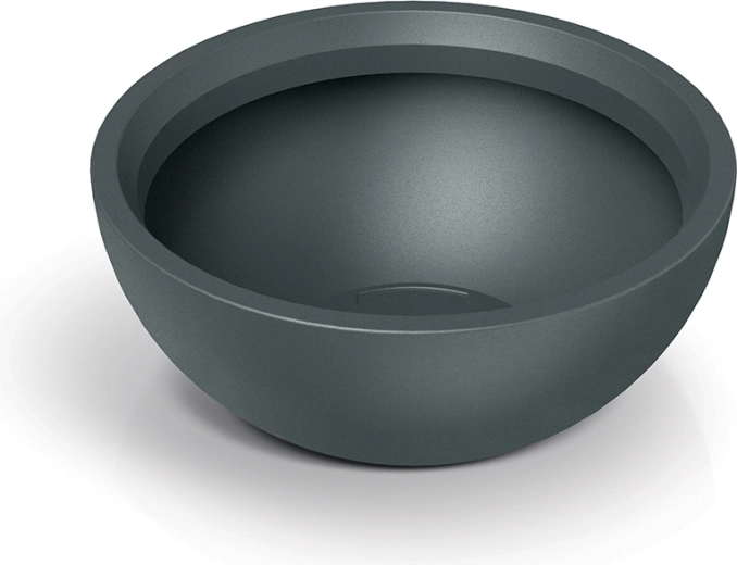 Μπολ-γλάστρα MOLIO bowl, μεικτή γλάστρα 60 cm, γραφίτης