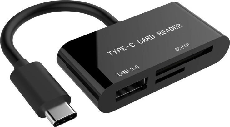 Αναγνώστης καρτών USB‑C SDXC Combo μαύρος