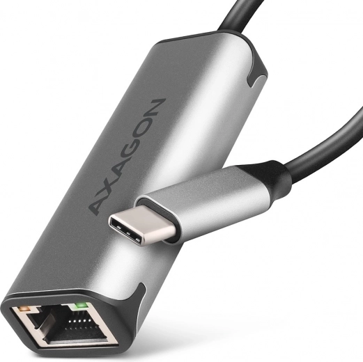 Προσαρμογέας USB‑C 3.2 Gen 1 σε 2,5GbE AXAGON με chipset Realtek RTL8156B, γκρι