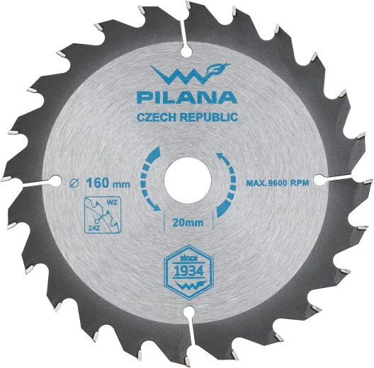 Δίσκος πριονιού PILANA SK 160 × 2,0 × 20, 24 δόντια