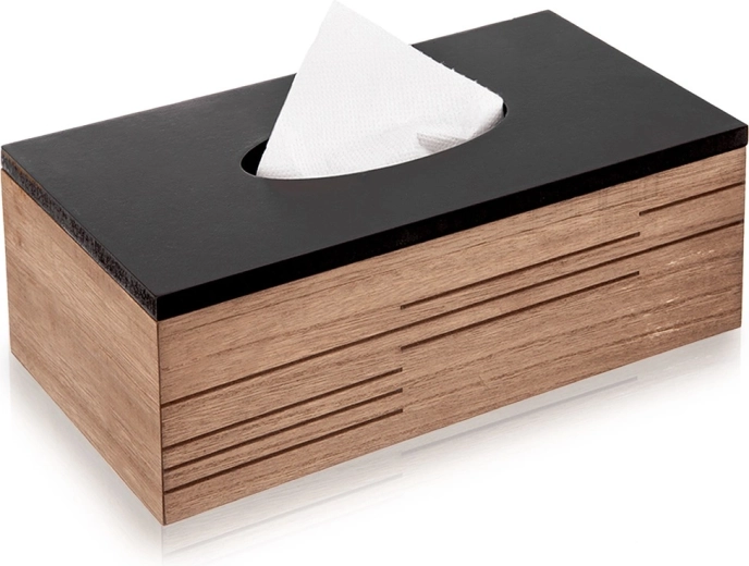 Ξύλινο κουτί για χάρτινα μαντηλάκια Line 25 × 13,5 × 9 cm