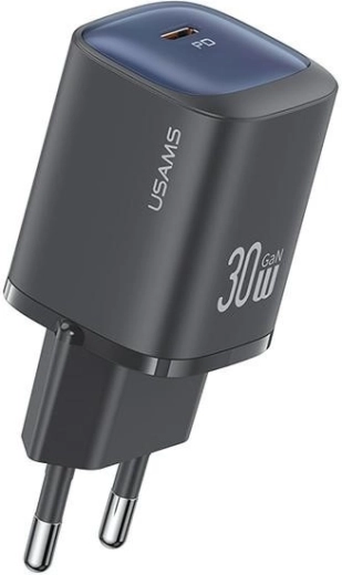 Φορτιστής τοίχου USB‑C 30W GaN μαύρος