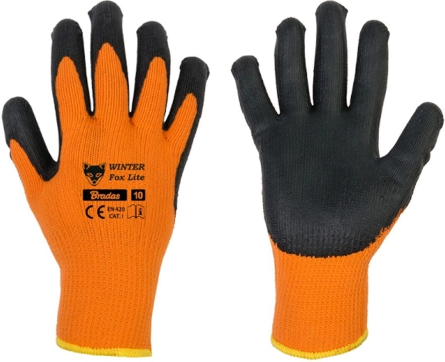 Χειμερινά γάντια εργασίας WINTER FOX LITE, λάτεξ, μέγεθος 11 (XXL)
