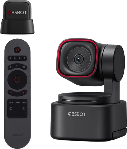 Διαδικτυακή κάμερα OBSBOT Tiny 3 Lite με τηλεχειριστήριο και μικρόφωνο