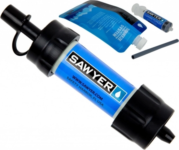 Ταξιδιωτικό φίλτρο νερού Sawyer Mini μπλε - 1 τεμάχιο