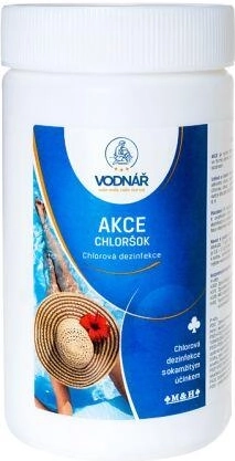 Κοκκώδες Chloršok για γρήγορη απολύμανση πισίνας 1 kg VODNÁŘ