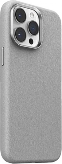 Μαγνητική δερμάτινη θήκη για iPhone 15 Pro JOYROOM (γκρι)