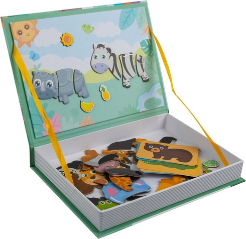 Herui toys μαγνητικό παζλ Montessori με ζώα της Αφρικής