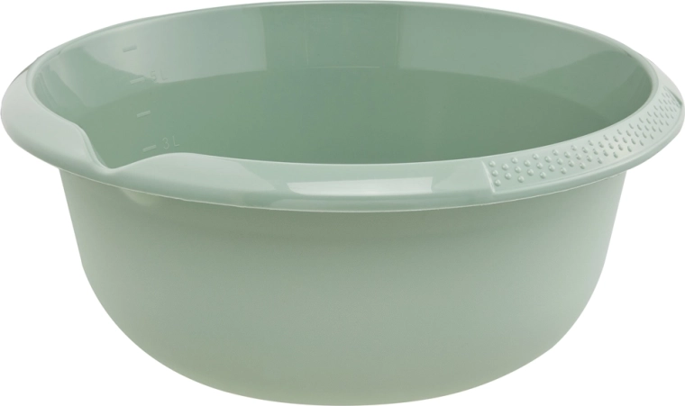 Πλαστική λεκάνη με στόμιο εκροής KEEEPER 6 l πράσινη
