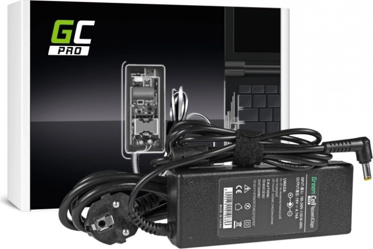 Φορτιστής Green Cell Pro 19V 4,74A 90W για φορητούς υπολογιστές Acer (βύσμα 5,5 × 1,7 mm)