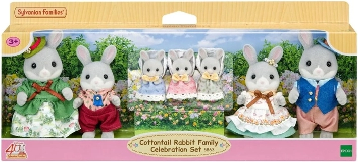 Sylvanian Families οικογένεια κουνελιών πολλών γενεών